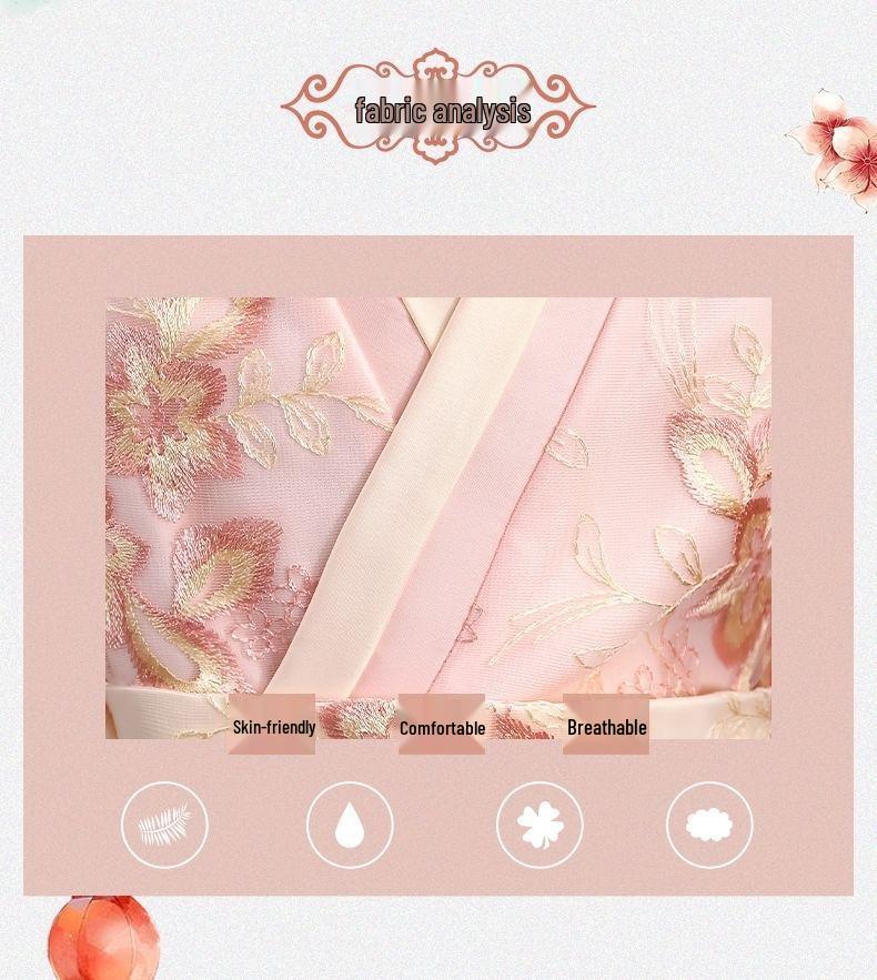 Children's Hanfu Tang Suit Dress - Fairy Style for 12-Year-Old Girls, Ruqun for Spring, Autumn, and Winter