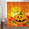 Podzimní sprchové závěsy do koupelny Podzimní sklizeň dýní Statek Den díkůvzdání Halloween sprchová vana s háčky Výzdoba koupelny