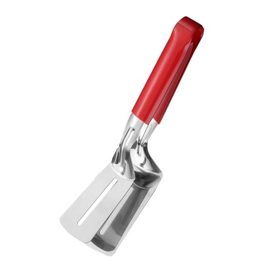 Stainless Steel BBQ Spatula Tongs with Non-Slip Grip Heat-Resistant Grilling Turner for Burgers Fish Pancakes Multi-Purpose Cooking Utensil