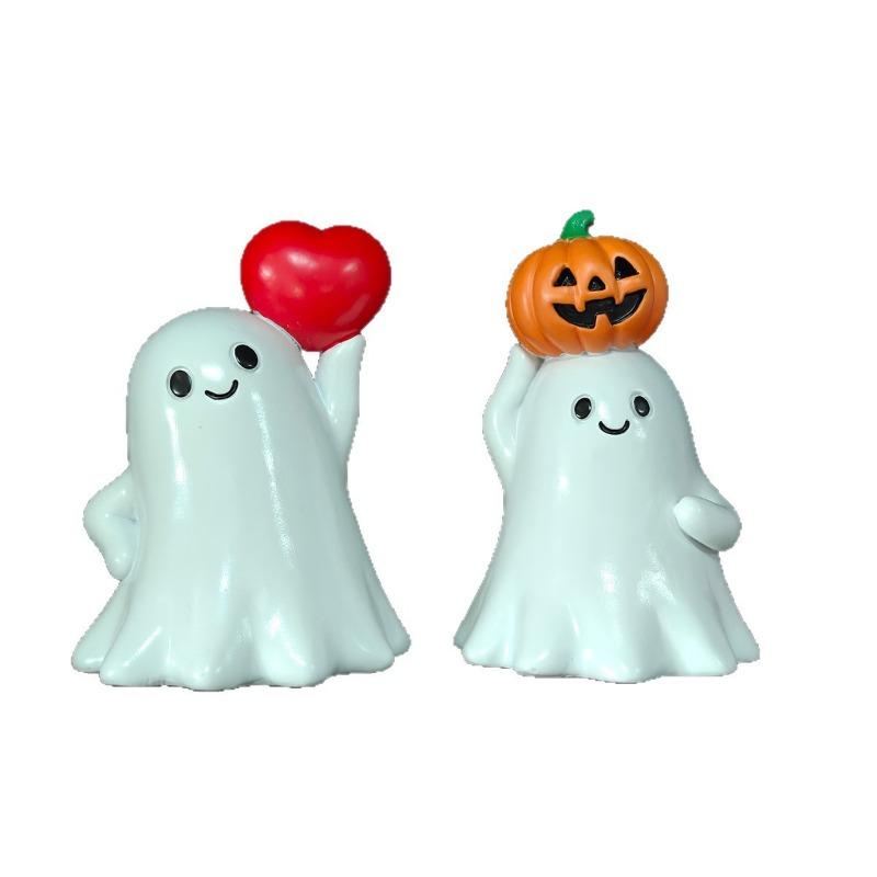 Halloween little ghost ornament creative home decoration cute ghost desktop small ornament resin crafts