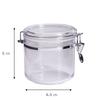 Airtight Stackable Food Storage Containers Set of 4 Round Clear Canisters Kitchen Organization Food Freshness Home Use