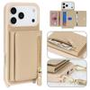 Crossbody Zipper Wallet Ring Holder Litchi Leather Phone Case