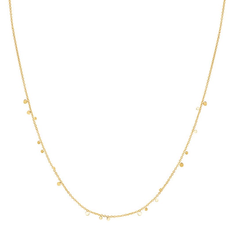 ANIA HAIE Mini Disc Drop Stacking 925 Silver Necklace N063-02G