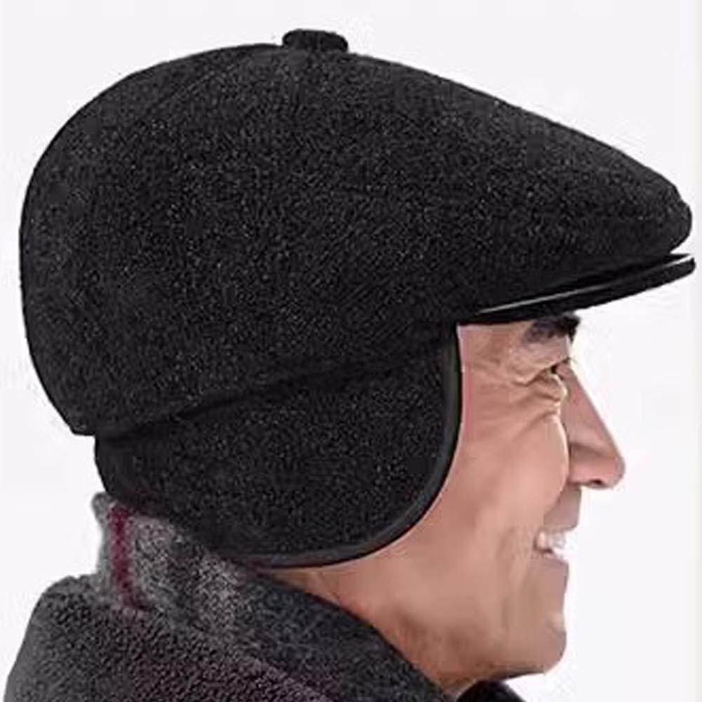 Headgear Earflap Woolen Hat Anti-cold Hooded Thermal Cap Classic Ear Protection Peaked Cap  Autumn