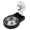 Wall Mounted  tray Space Saving Stainless Steel  tray with Strong Suction Cup for Toilet   Hotel Black