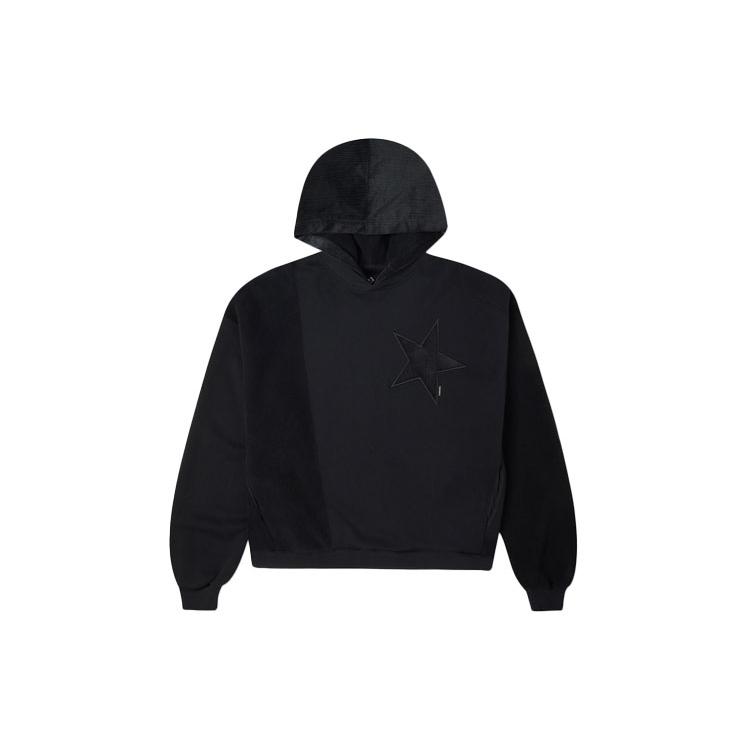 Converse Sweatshirts Women's Ink Black Hooded Moderate Regular 10023511-A02