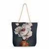Flower Woman Print Thick Rope Single-shoulder Beach Bag 7213