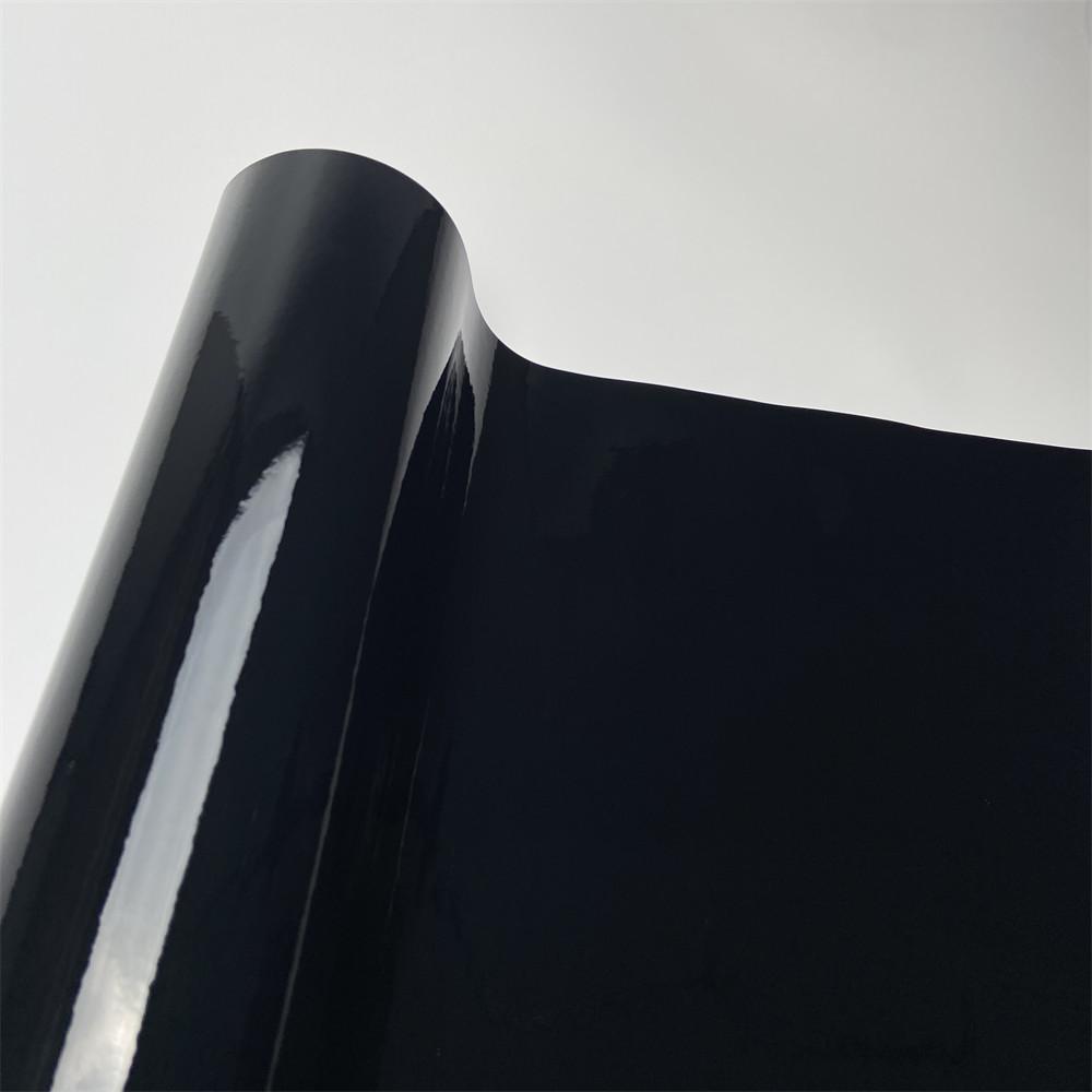30X152cm Car Stickers Glossy Black Vinyl Car Wraps Film Air Release Channels for Vehicle Motorcycle Bicycle