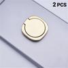 Metal Phone Finger Ring Holder 2Pcs 360° Rotation Strong Sticky Adhesive Anti-drop Stand for Smartphone Daily Carry
