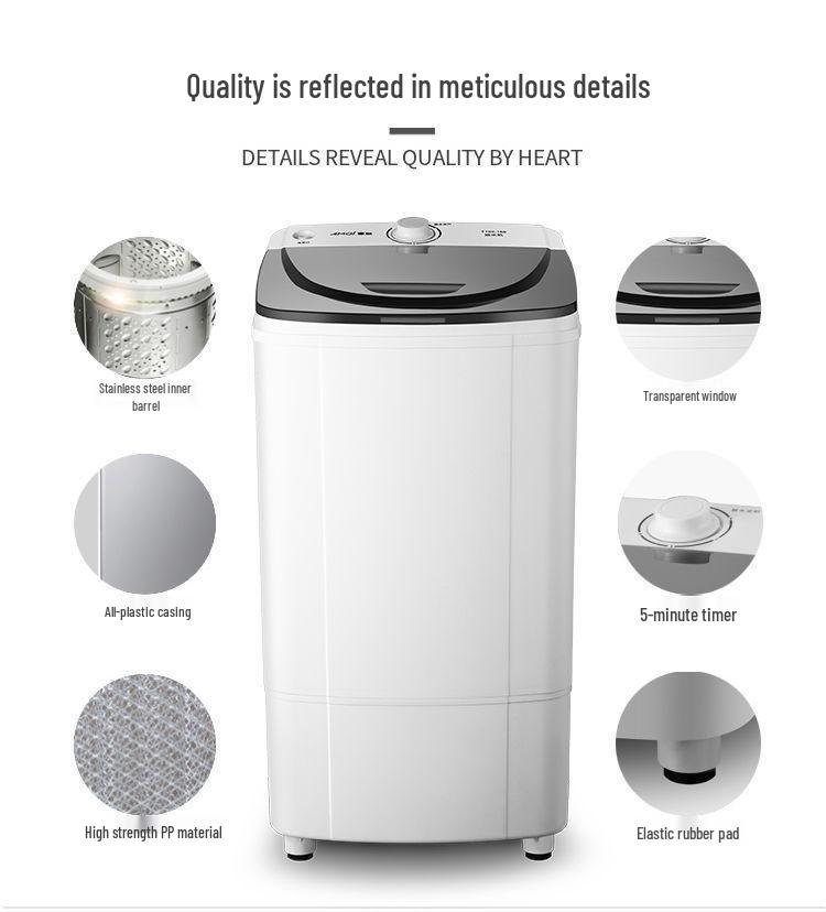 Waschmaschine mit großem Fassungsvermögen und Schleuderfunktion für Kleidung & Schuhe - Ideal für Wohnheime & Mietwohnungen