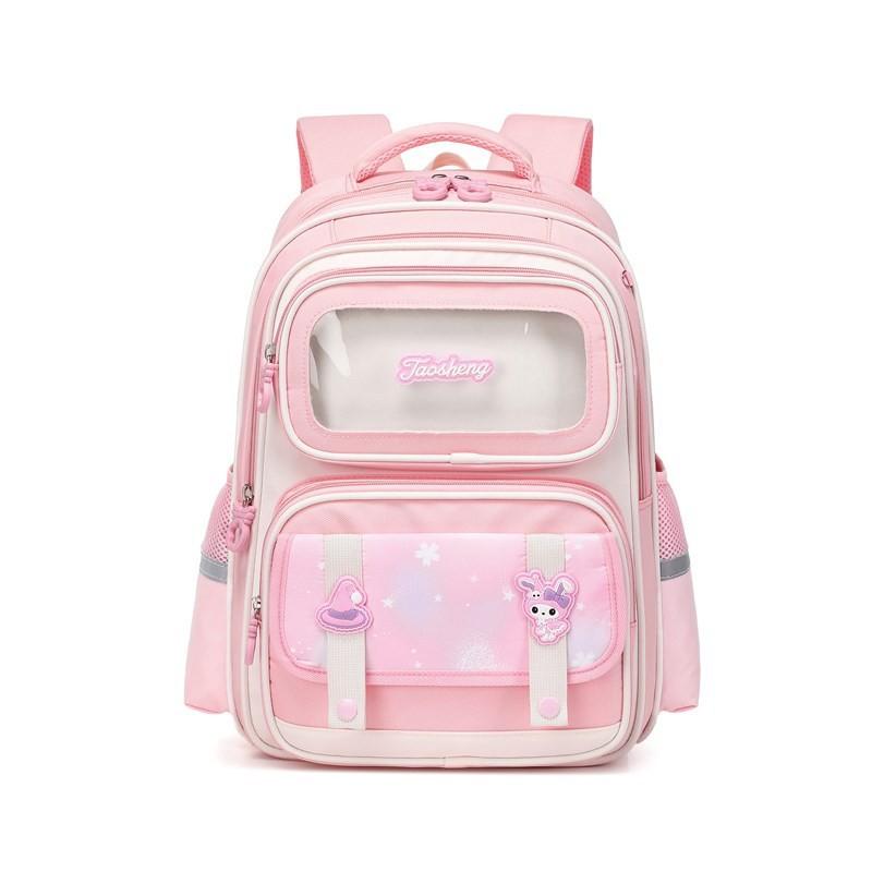 Large Capacity Childrens Backpack For Primary School Kids With Comfortable Air Cushion Straps In Stylish Blue Pink Or Co Purple