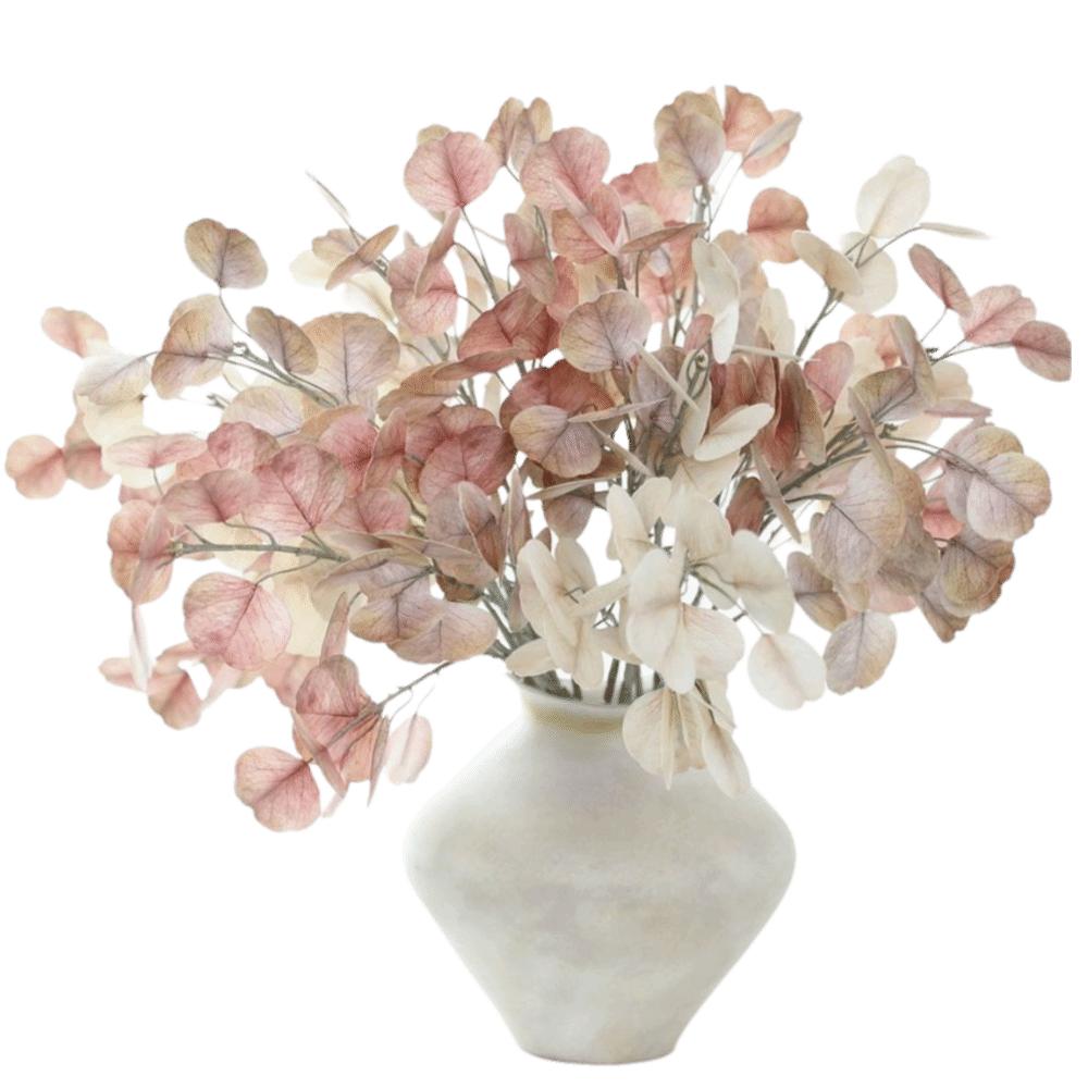 Plastic Material Artificial Eucalyptus Plant 1 Pcs Pack Long Pole Eucalyptus  Table Decor