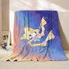 Pokemon Jirachi Cartoon Flannel Fluffy Blanket for Home Bedroom Bed Sofa Office Children Cover Adult Soft Blanket Baby Cute Gift