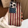 USA & UK Flaggen Hülle für iPhone 17Air 16 15 14 13 12 11 Pro Max X XS XR Plus Bunte Silberne Handyhülle