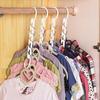 Cross-border Exclusive Plastic Clothes Hanger Sleek And Practical Folding Metal Clothes Hanger