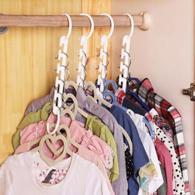 Cross-border Exclusive Plastic Clothes Hanger Sleek And Practical Folding Metal Clothes Hanger