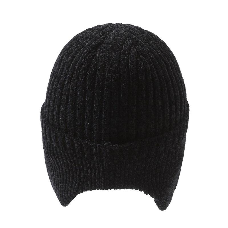 Ear Cap Men's Winter Velvet Thickened Warm Wool Hat Outdoor Windproof and Cold-proof Knitted Hat Cold Hat