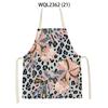 Retro Flowers Plant Pattern Aprons Home Baking Cooking Kitchen Aprons for Women Men Outdoor Garden Cleaning Aprons