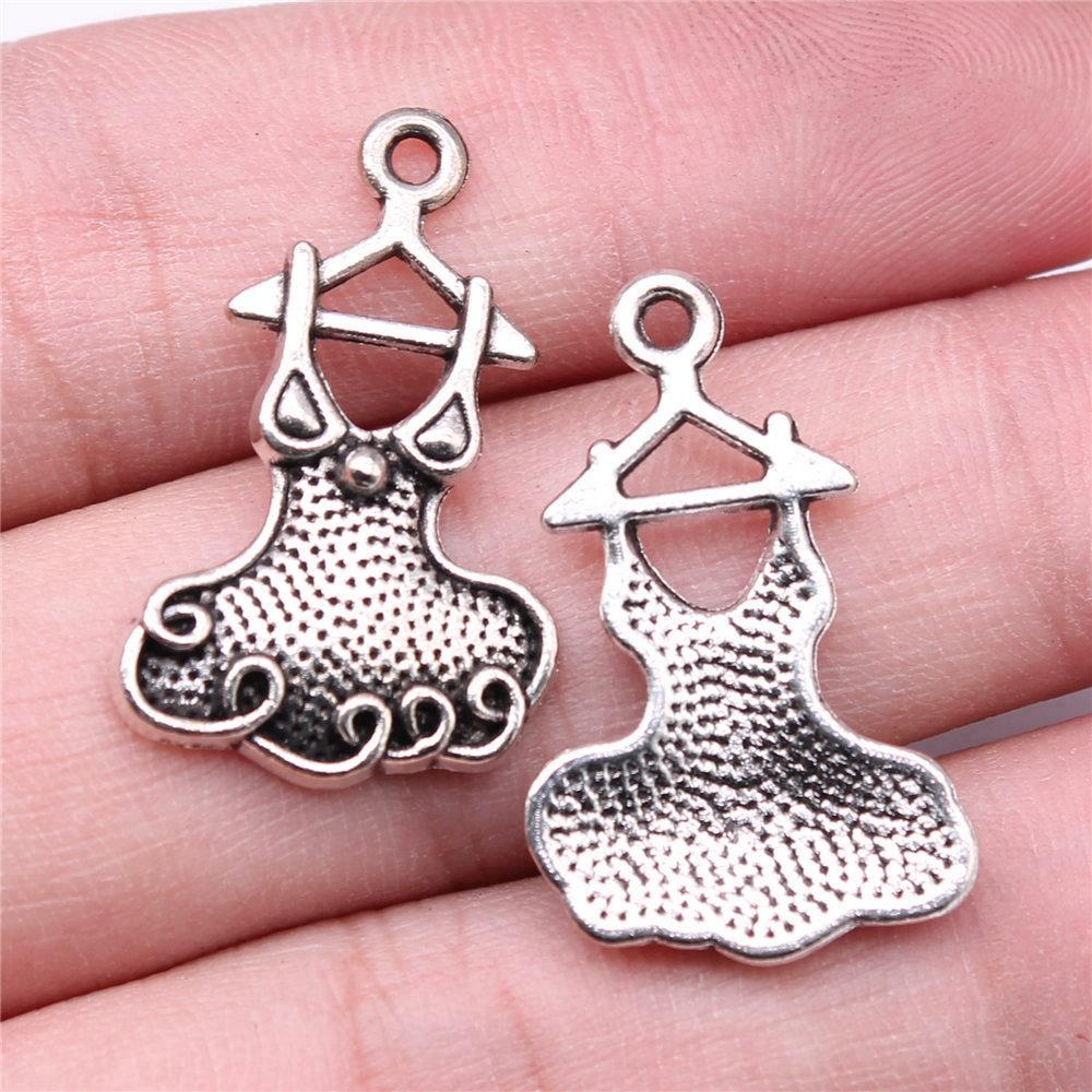 Charms Clothes Hanger Pendants Minimalist Jewelry Components QC031