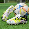 28-38 Kinder Fußballschuhe Jugend Lange Stollen Fester Klettverschluss Fußballschuhe Training Kinder Fußballschuhe