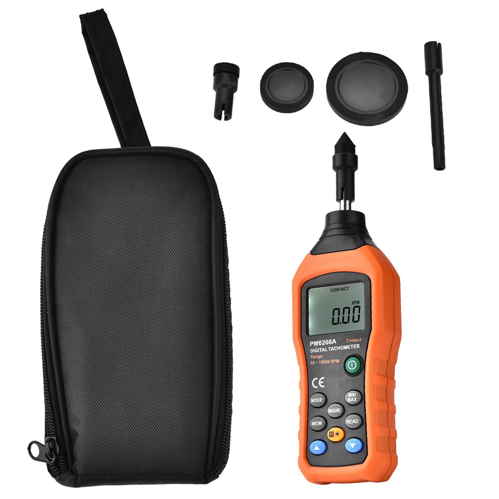 

PEAKMETER PM6208A Contact Type Digital Tachometer Meter Motor Speed Gauge Tester Tachometer Meter Contact Type Tachometer Meter