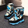 Winter Girls Boys Children's Hightop Snow Boots Kids Students Warm Walking Casual Cotton Shoes for Teenager Outdoor Travel