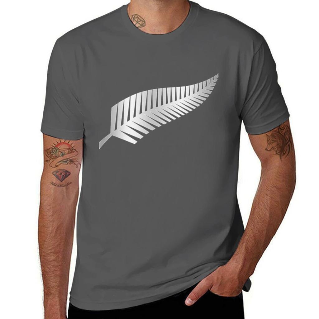Silver Fern TShirt Trendy Casual Short Sleeve Shirt TShirt