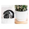 Self Watering Pots for Indoor Plants Plastic Wicking Flower Pots Modern African Violet Planter with Reservoir And Wick Rope