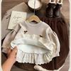 HoneyCherry Girls' Fleece Hoody Winter Clothes for Girls and Baby Girls Forest Style Warm Clothes for Winter Thickening