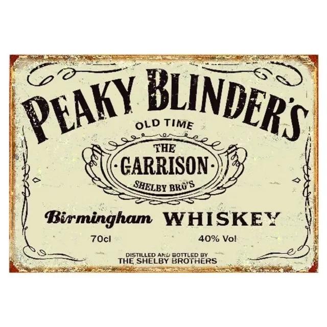 Vintage Peaky Blinders Tin Sign Retro Metal Art Plaque for Home Bar Pub Cafe Restaurant Wall Decor X Inch