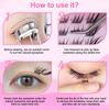 1 Box Self Adhesive Eyelash,Pre Glued Eyelash,Cluster Eyelash,No Need Glue,Easy To Put On, Diy Eyelash Extension
