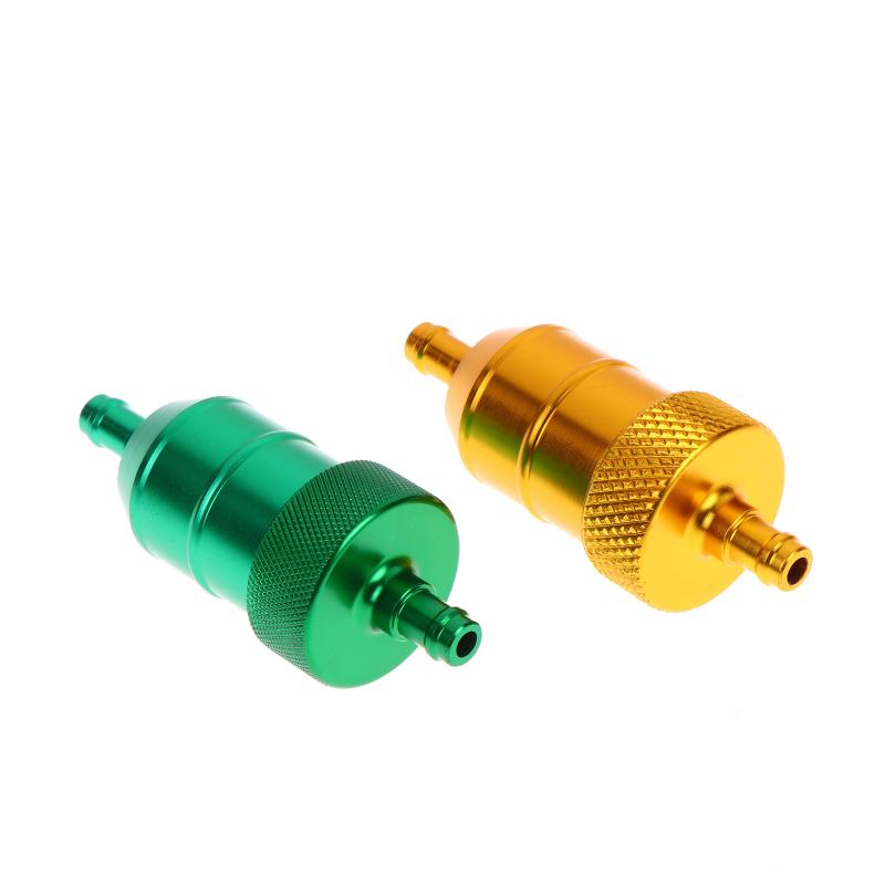 Universal Cnc Aluminium 8Mm Petrol Gas Fuel Filter Hose Element For Motorcycle Pit Dirt Bike Atv Quad Buggy Oil Gas Fuel Filter
