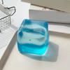 Transparent Lemon Toy Squeeze Toy, Stress Relief Jellyfish Ice Cream Reduction Soft Clear Cube Sensory for Kids Adults Reliever