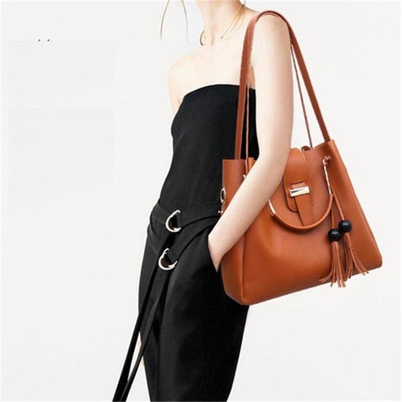 Luxurious 3pcs Women Handbags Set With Large Capacity For Effortless Organization