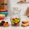 Creatieve Hondvormige Snackhouder Snoeppot, Schattige Uil Schildpad Kat Vorm Koekjescontainer, met Luchtdichte Deksel, Moderne Woonaccessoire Pot Vochtbestendig