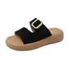 Thick-soled cool slippers women's new slippers half tray summer wear beautiful with skirt beach shoes