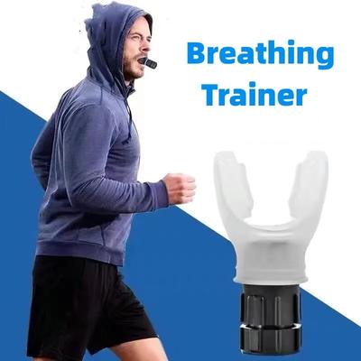 Breathing Trainer Lung Respirator Fitness Equipment Respiratory Silicone Training for Breath Expiratory Exercise Device