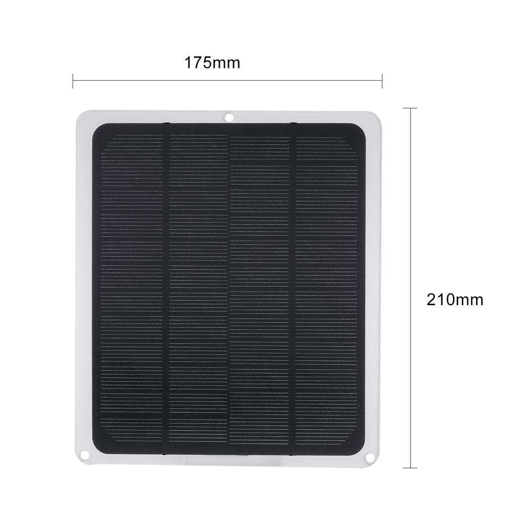 12V 10W Solar Panel with USB Port Car for 12V-Battery Portable Completed Accessories for Outdoor Camping Hiking Fishing Climbing