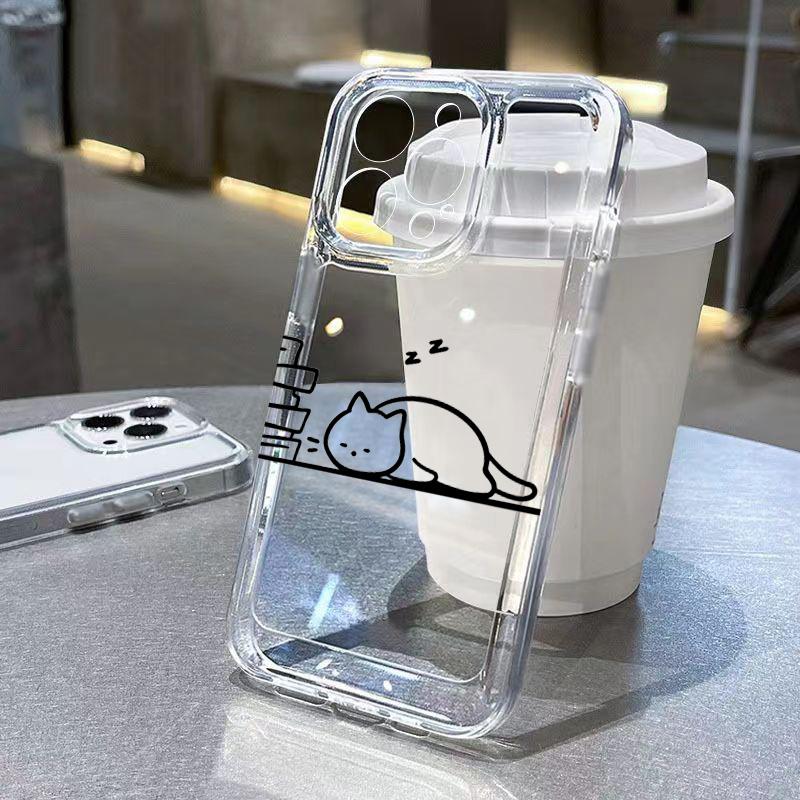 Cartoon Matchman Soft Clear Phone Case For iPhone 16 15 14 Pro Max Case iPhone 11 13 12 Pro Max XS XR X 7 8 16 Plus SE 2020 Case