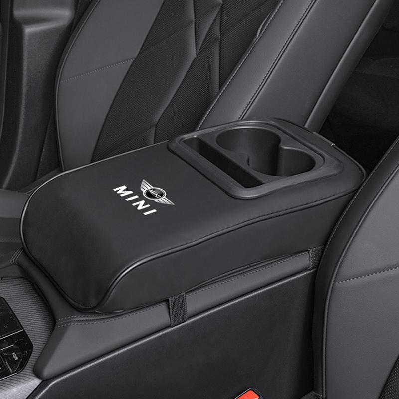 Car Armrest Increases Height Pad Leather Storage Box For Mini Cooper JCW Works R56 R50 F54 F55 F56 F57 F60 R52 R53 R55 R57 R58 Svkjb33
