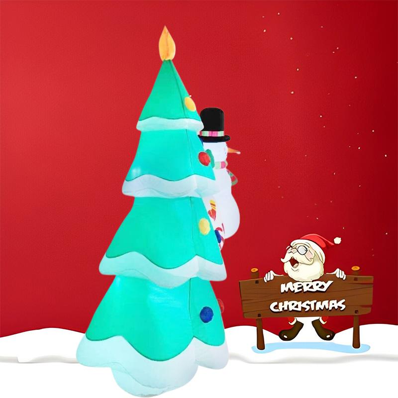 Inflatable Toy Tree Snowman Christmas Inflatable Model Luminous Inflatable Model Christmas Atmosphere Decoration Model