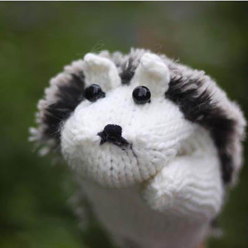 Cozy Women Girls Warm Cartoon Hedgehog Gloves Soft Knitted Winter Mittens