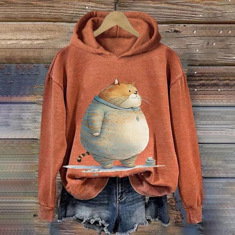 2024 New Women's Hoodie Colour Animal 3d Harajuku Printing Round Neck Tops Sweatshirt Spring/Autumn Fashions Clothing Casual