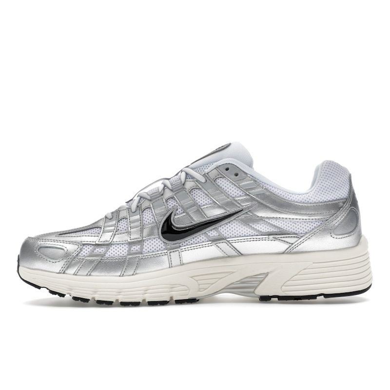 Nike P-6000 Metalické Plochá Stříbrná Unisex Tenisky Bílá Metalická-Stříbrná Černá CD6404-105