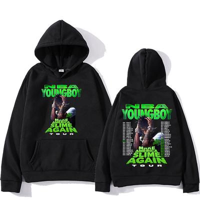 YoungBoy Never Broke Again Tour 2025 Singer Pattern Printed Women's Hoodie Fashionable Casual Hoodie High-quality Hoodie