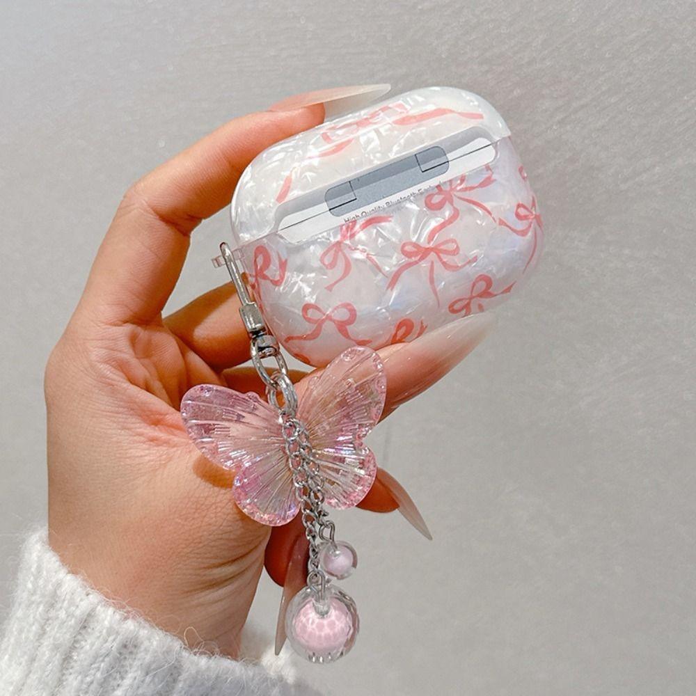 TPU Earphone Case Shell Patterned Bow Housing Shell for AirPods 1/2/3/4/Pro/Pro 2