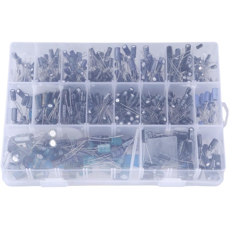 

Pack Of 500 Aluminum Electrolytic Capacitors Assorted set Plastic Miniature Electrolytic Capacitors for Electronics 1