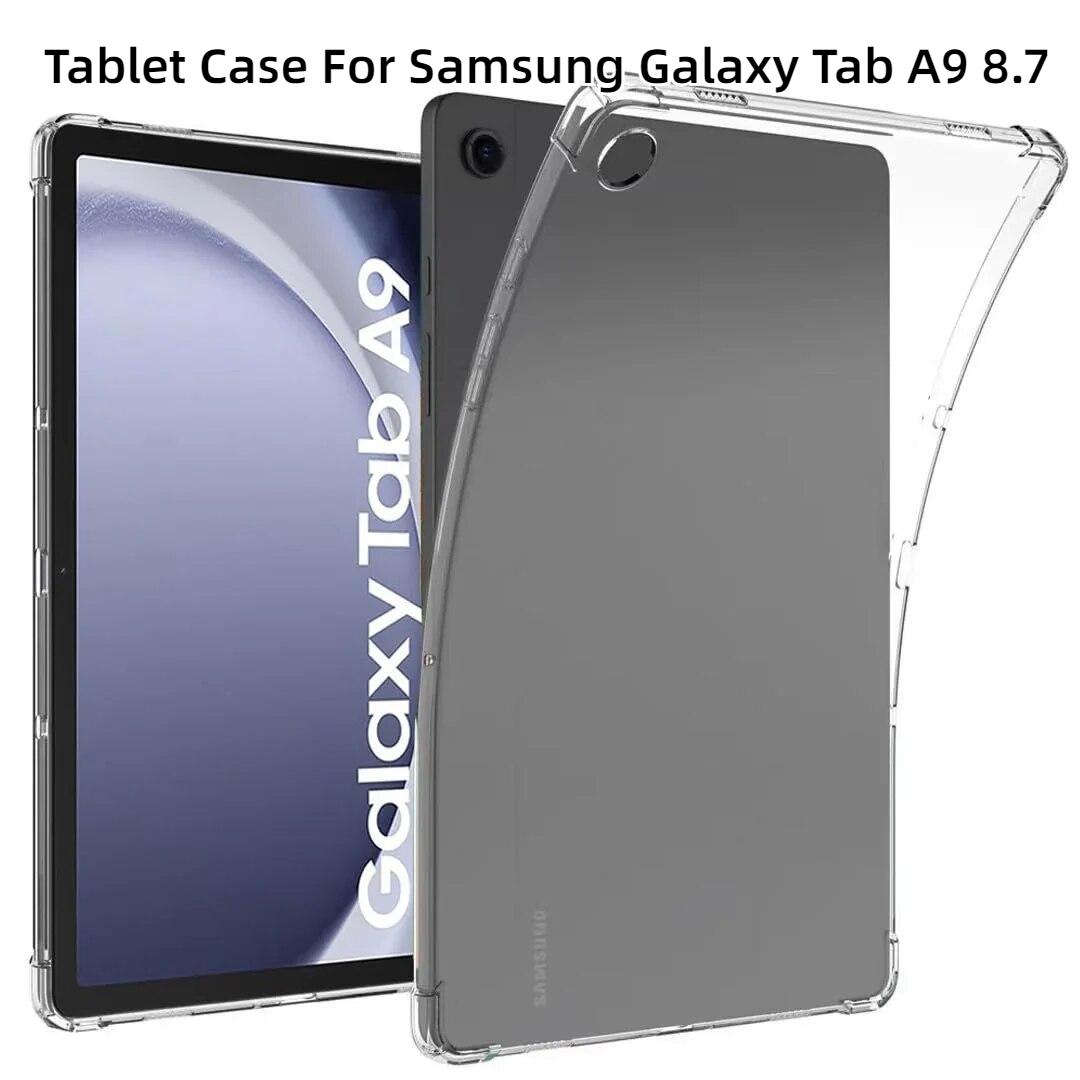 

Чехол для планшета Samsung Galaxy Tab A9 8,7 2023 SM-X110 SM-X115 X110 X115 Гибкий мягкий силиконовый чехол противоударный чехол для подушки безопасности Tab A9 X110 X115 прозрачный