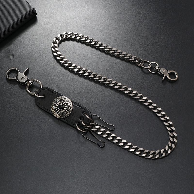 

Waist Chain Punk Jean Hip-hop Metal Key Chains Boy Clothing Accessories Men s Waist hanging Chains Casual