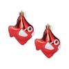 2Pcs Hanging Ornament Plastic Pendant Decoration Crafts Embellishments for Window Door Wall Christmas Tree Home Holiday